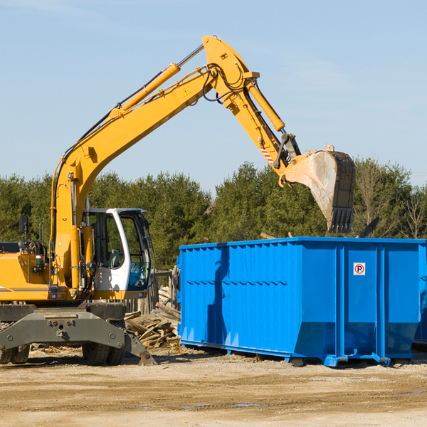 what size residential dumpster rentals are available in Ochiltree County Texas